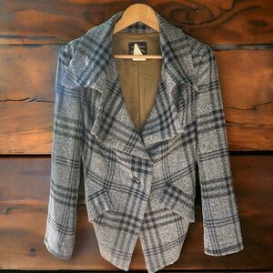 RARE VIVIENNE WESTWOOD ARCHIVAL BLACK & GREY WOOL JACKET SW 14